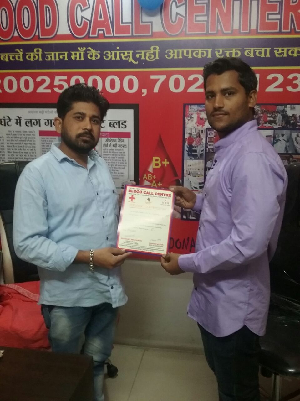 रक्तनायक कर रहें रक्तदाताओं की हौसला अफजाई