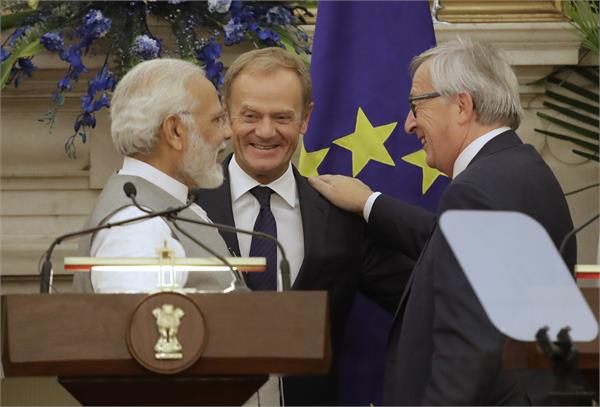 भारत-EU संघ ने सौर गठबंधन समेत तीन समझौतों पर किए हस्ताक्षर